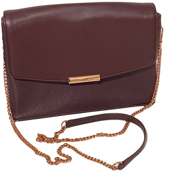 Ted Baer Keellii purple chain shoulder strap faux leather purse Easter Spring - Picture 3 of 14